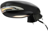 Set Of 2 Front Power Mirror Manual Folding Heated Primed Plastic Left Driver & Right Passenger Side Direct Replacement Compatible With 2009-2013 Lexus IS250 / IS350