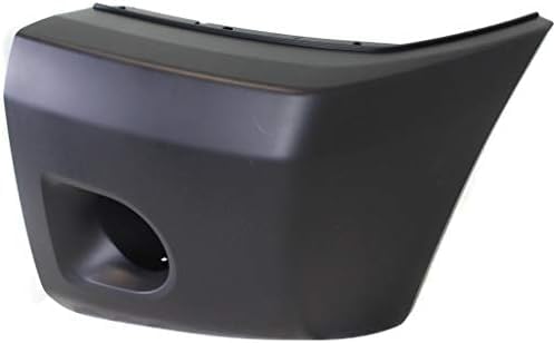 Set Of 2 Front Bumper End Cap Primed Plastic Left Driver & Right Passenger Side Direct Replacement Compatible With 2008-2015 Nissan Titan NI1005148 NI1004148 62024ZR00A 62025ZR00A