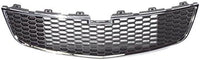 Front Bumper Grille Chrome Shell/Painted Black Insert Direct Replacement Compatible With 2011-2014 Chevrolet Cruze GM1200624 95225615