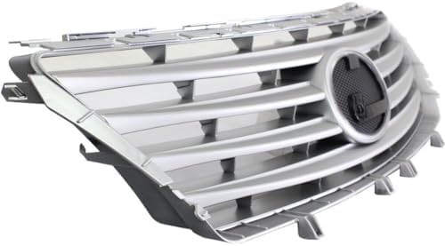 Front Grille Painted Silver Shell And Insert Plastic Direct Replacement Compatible With 2010-2012 Lexus ES350 LX1200130 5311233080