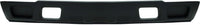 Front Bumper Chrome Steel + Upper Cover + Lower Valance Air Deflector Textured Black Direct Replacement Compatible With Chevrolet Silverado 2500HD 3500 2003-2006 GM1051109 GM1092205