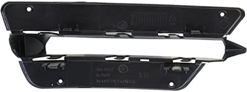 Set Of 2 Front Bumper Outer Grille Textured Right Passenger & Left Driver Side Direct Replacement Compatible With 2012-2015 Mercedes Benz C-Class MB1038126 MB1039126 2048851353