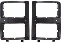 Set Of 2 Front Headlight Bezel With Dual Headlamps Without Molding Right Passenger & Left Driver Side Direct Replacement Compatible With 1983-1984 Chevrolet C/K Series GM2513109