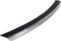 Rear Bumper Step Pad With Chrome Trim Plastic Direct Replacement Compatible With 2011-2017 Jeep Compass/Patriot CH1144101 68091514AA