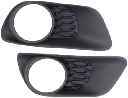 Set of 2 Front Fog Light Molding Primed Left Driver & Right Passenger Side Direct Replacement Compatible With 2011-2020 Dodge Grand Caravan CH1039130 CH1038130 68100698AA 68100699AA