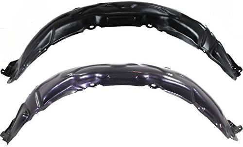 Set Of 2 Front Fender Liner Plastic Left Driver & Right Passenger Side Direct Replacement Compatible With 2007-2011 Toyota Camry TO1251122 TO1250122 5387506060 5387606060