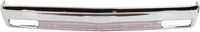 Front Bumper Face Bar Chrome Steel Without Molding Holes Direct Replacement Compatible With 1983-1990 Chevrolet S10 Blazer / 1982-1990 Pickup GM1002365 14033726