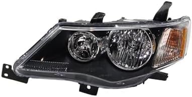 Set Of 2 Front Head Light Assembly Left Driver & Right Passenger Side Direct Replacement Compatible With 2007-2009 Mitsubishi Outlander MI2502162 MI2502144 MI2503162 MI2503144