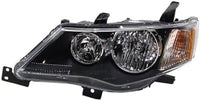 Set Of 2 Front Head Light Assembly Left Driver & Right Passenger Side Direct Replacement Compatible With 2007-2009 Mitsubishi Outlander MI2502162 MI2502144 MI2503162 MI2503144