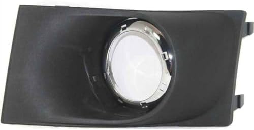 Set Of 2 Front Fog Lamp Molding Primed Plastic Right Passenger & Left Driver Side Direct Replacement Compatible With 2008-2011 Ford Focus FO2599101 FO2598101 8S4Z15266AA 8S4Z15266AB