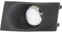 Set Of 2 Front Fog Lamp Molding Primed Plastic Right Passenger & Left Driver Side Direct Replacement Compatible With 2008-2011 Ford Focus FO2599101 FO2598101 8S4Z15266AA 8S4Z15266AB