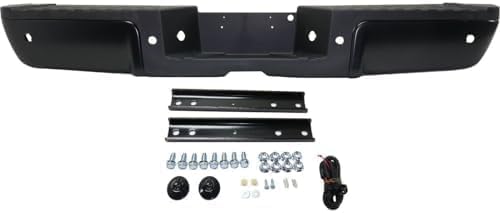 Step Bumper Assembly Primed Steel With Object Sensor Holes Direct Replacement Compatible With 2013-2016 Ford F-Series Super Duty FO1103175 9C3Z17906CPTM-PFM