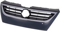 Front Grille Primed Shell And Insert With Chrome Molding Plastic Direct Replacement Compatible Wit 2009-2012 Volkswagen CC / 2009-2010 Passat CC VW1200145 3C8853651QGRU
