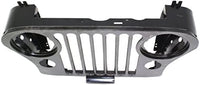 Front Grille Primed Shell And Insert Steel Direct Replacement Compatible With 1972-1986 Jeep CJ-Series CH1200139 J5752656