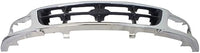 Front Grille Cross Bar Chrome Shell With Gray Insert Plastic Direct Replacement Compatible With 1997-1998 Ford F-150 / F-250 FO1200320 F85Z8200BAA
