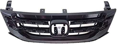 Front Grille Primed Shell And Insert Direct Replacement Compatible With 2014-2017 Honda Odyssey HO1200220 75101TK8A22