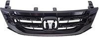 Front Grille Primed Shell And Insert Direct Replacement Compatible With 2014-2017 Honda Odyssey HO1200220 75101TK8A22