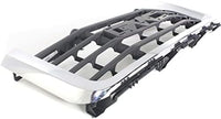 Front Grille Chrome Shell With Textured Gray Insert Direct Replacement Compatible With 2007-2010 GMC Sierra GM1200613 25825523