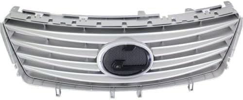 Front Grille Painted Silver Shell And Insert Plastic Direct Replacement Compatible With 2010-2012 Lexus ES350 LX1200130 5311233080