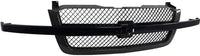 Front Grille Primed Shell & Center Bar With Gray Insert Direct Replacement Compatible With 2003-2007 Chevrolet Silverado 1500 GM1200557 19168630