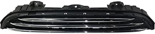 Front Grille Textured Shell And Insert Plastic With Chrome Molding Direct Replacement Compatible With 2014-2021 Mini Cooper MC1200105 51137335529
