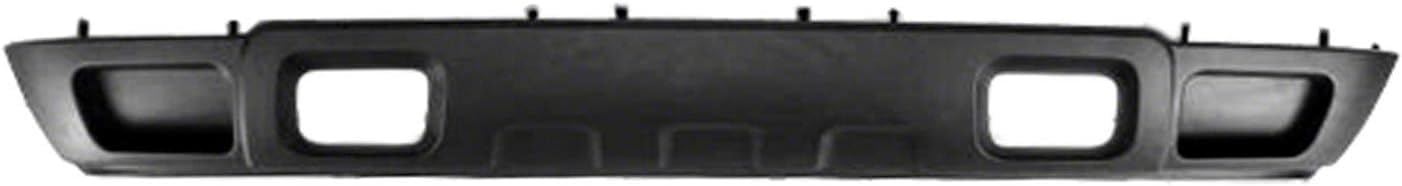 Front Bumper Chrome Steel + Grille + Upper Cover + Lower Valance Air Deflector Textured Direct Replacement Compatible With 2003-2006 Chevrolet Silverado 1500 GM1051110 GM1200489