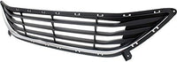 Front Bumper Grille Textured Shell with Chrome Insert Direct Replacement Compatible With 2011-2013 Hyundai Elantra HY1036115 865603Y000