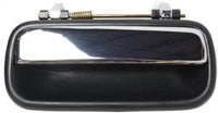 Rear Exterior Door Handle Textured Bezel with Chrome Lever Right Passenger Side Direct Replacement Compatible with 1990-1995 Toyota 4Runner TO1521108 6923089103