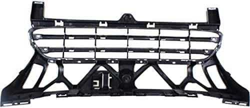 Front Bumper Center Grille Primed Plastic Direct Replacement Compatible With 2011-2014 Porsche Cayenne PO1036107 95850568301