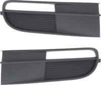 Set Of 2 Front Fog Light Cover Primed Without Chrome Molding Left Driver & Right Passenger Side Direct Replacement Compatible With 2012-2019 Volkswagen Beetle VW1039128 VW1038128