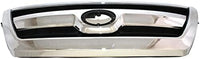 Front Grille Chrome Shell With Primed Insert Direct Replacement Compatible With 2006-2009 Toyota 4Runner TO1200299 5310035A13C0