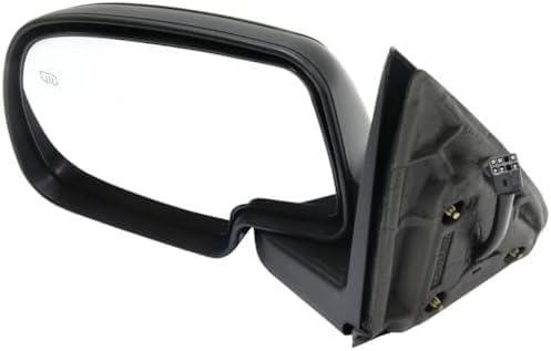 Set of 2 Front Power Mirrors Non-Towing Manual Fold Heated Primed Right Passenger & Left Driver Side Direct Replacement Compatible With 2000-2002 Chevrolet Silverado & GMC Sierra