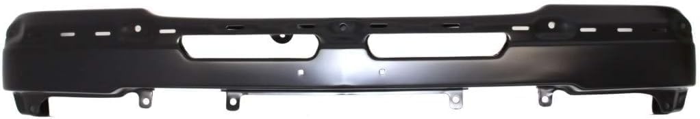 Front Bumper Primed Steel + Upper Cover + Lower Valance Textured Plastic With Fog Light Hole Direct Replacement Compatible With Chevrolet Silverado 2500HD 3500 2003-2006 GM1051109
