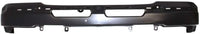 Front Bumper Primed Steel + Upper Cover + Lower Valance Textured Plastic With Fog Light Hole Direct Replacement Compatible With Chevrolet Silverado 2500HD 3500 2003-2006 GM1051109