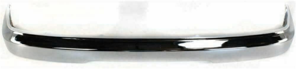 Front Bumper Chrome Steel + Lower Valance Panel Textured + Signal Lamp Left Driver & Right Passenger Side Direct Replacement Compatible With 1995-1997 Toyota Tacoma TO1002156