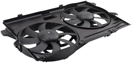 Front Radiator Cooling Fan Assembly Plastic Direct Replacement Compatible with 2007-2009 Ford Edge/Lincoln MKX FO3115175 7T4Z8C607B 9T4Z8C607A-PFM