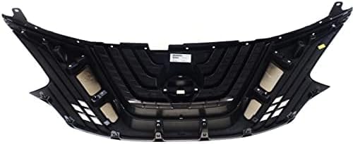 Front Grille Chrome Shell With Primed Insert Plastic Direct Replacement Compatible With 2015-2018 Nissan Murano NI1200278 623109UA8A