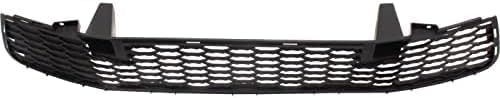 Front Bumper Grille Textured Plastic Direct Replacement Compatible With 2016-2017 Mitsubishi Lancer MI1036109 6402A399