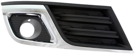 Set Of 2 Front Fog Light Moldings Plastic With Chrome Trim Left Driver & Right Passenger Side Direct Replacement Compatible With 2013-2017 Chevrolet Traverse GM1039148 GM1038148