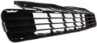 Front Bumper Grille Textured Gray Plastic Direct Replacement Compatible With 2010-2011 Toyota Prius TO1036122 5311247040