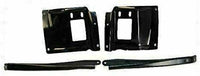 Front Bumper Plate & Outer Mounting Brackets Steel Left Driver & Right Passenger Side Direct Replacement Compatible With 2005-2007 Ford F-Series FO1067163 FO1066163 FO1067164