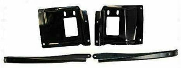 Front Bumper Plate & Outer Mounting Brackets Steel Left Driver & Right Passenger Side Direct Replacement Compatible With 2005-2007 Ford F-Series FO1067163 FO1066163 FO1067164