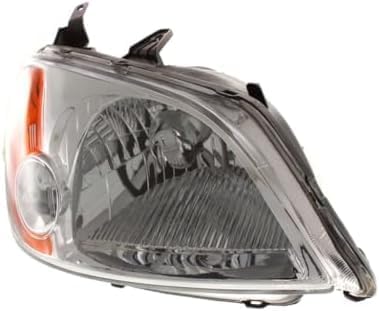 Set Of 2 Front Head Light Assembly Lens and Housing Left Driver & Right Passenger Side Direct Replacement Compatible With 2001-2003 Honda Civic HO2502116 HO2503116