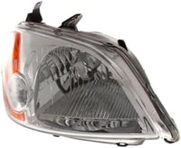 Set Of 2 Front Head Light Assembly Lens and Housing Left Driver & Right Passenger Side Direct Replacement Compatible With 2001-2003 Honda Civic HO2502116 HO2503116