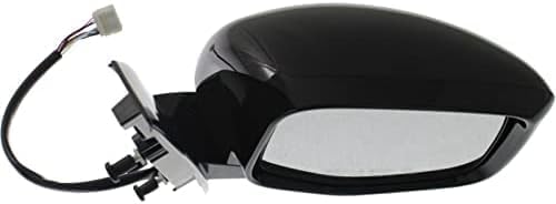 Set Of 2 Front Power Mirror Manual Folding Heated Textured Right Passenger & Left Driver Side Direct Replacement Compatible With 2011-2013 Honda Odyssey HO1320264 HO1321264