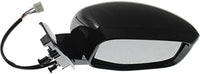 Set Of 2 Front Power Mirror Manual Folding Heated Textured Right Passenger & Left Driver Side Direct Replacement Compatible With 2011-2013 Honda Odyssey HO1320264 HO1321264