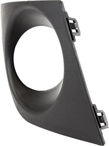 Set Of 2 Front Fog Light Molding Primed Plastic Right Passenger & Left Driver Side Direct Replacement Compatible With 2007-2012 Nissan Versa NI1039112 NI1038112 62256EM30B 62257EM30B