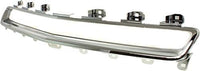 Front Upper Grille Primed Shell And Insert + Molding Chrome Direct Replacement Compatible With 2008-2012 Chevrolet Malibu GM1200601 GM1210114 15823699 15823701