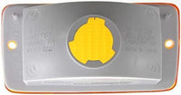 Set Of 2 Front Fender Side-Marker Lamp Lens And Housing Right Passenger & Left Driver Side Direct Replacement Compatible With 1997-2000 Jeep Wrangler CH2520131 55055020AD 55055020AE