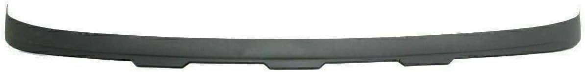 Front Bumper Primed Steel + Bracket Cover + Lower Valance Air Deflector Textured + Extension Direct Replacement Compatible With 2007-2013 GMC Sierra 1500 GM1002832 GM1015100
